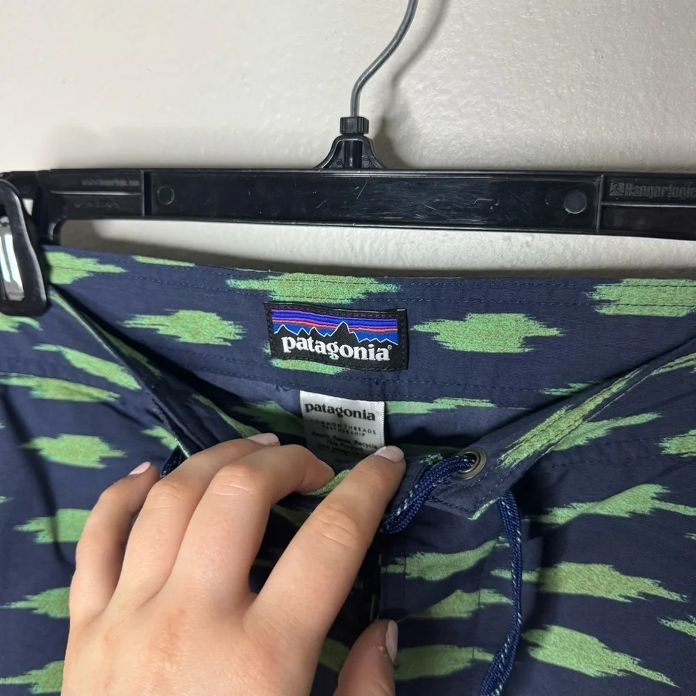 Patagonia Men’s Swim Trunks Blue And Green